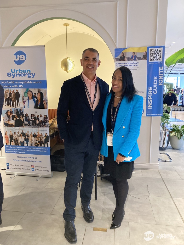 Dynamic Planner CEO Ben Goss with Urban Synergy CEO Leila Thomas at Scaling Success annual conference