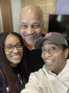 Boxer John Conteh at Urban Synergy Golf Day with Leila Thomas and Dianne Johnson